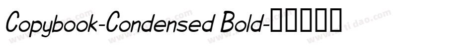 Copybook-Condensed Bold字体转换